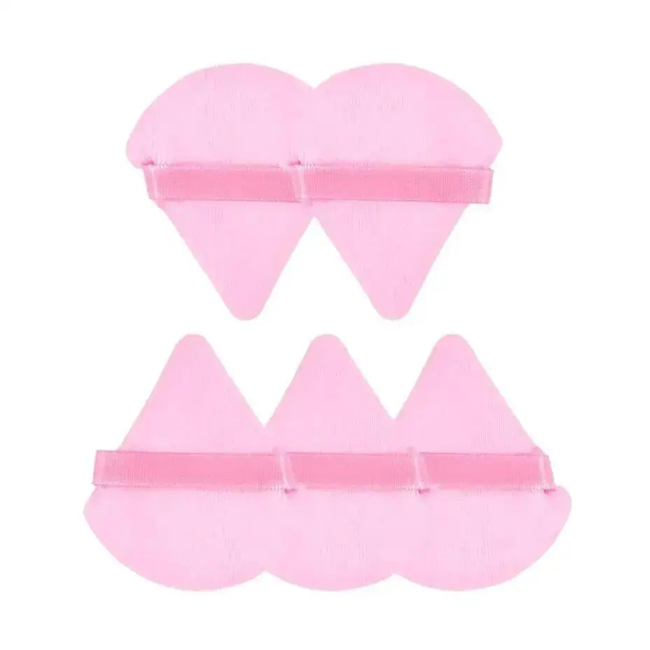 Set de 3/5/6 Esponjas Triangulares de Polvo - Aplicador Suave para Maquillaje en Polvo Suelto y Líquido