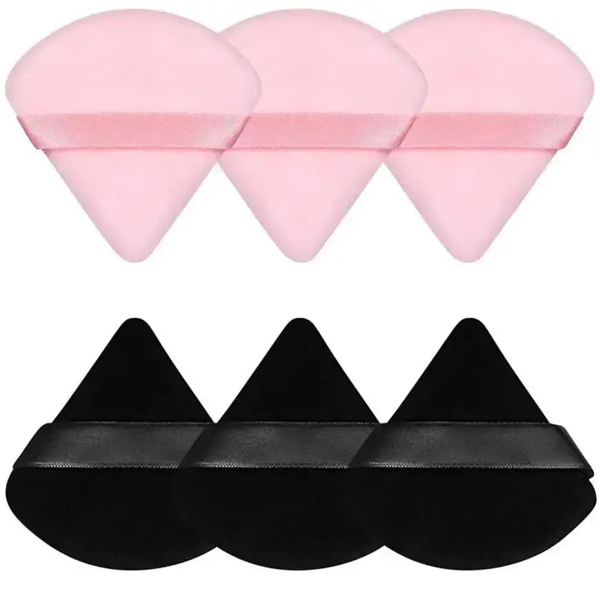 Set de 3/5/6 Esponjas Triangulares de Polvo - Aplicador Suave para Maquillaje en Polvo Suelto y Líquido